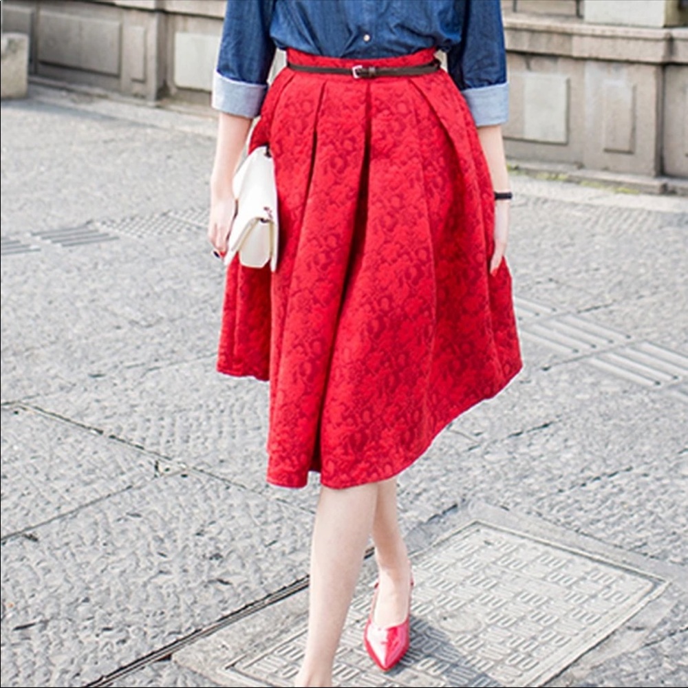 ❤️ HP 🎉 high waist pleated skirt